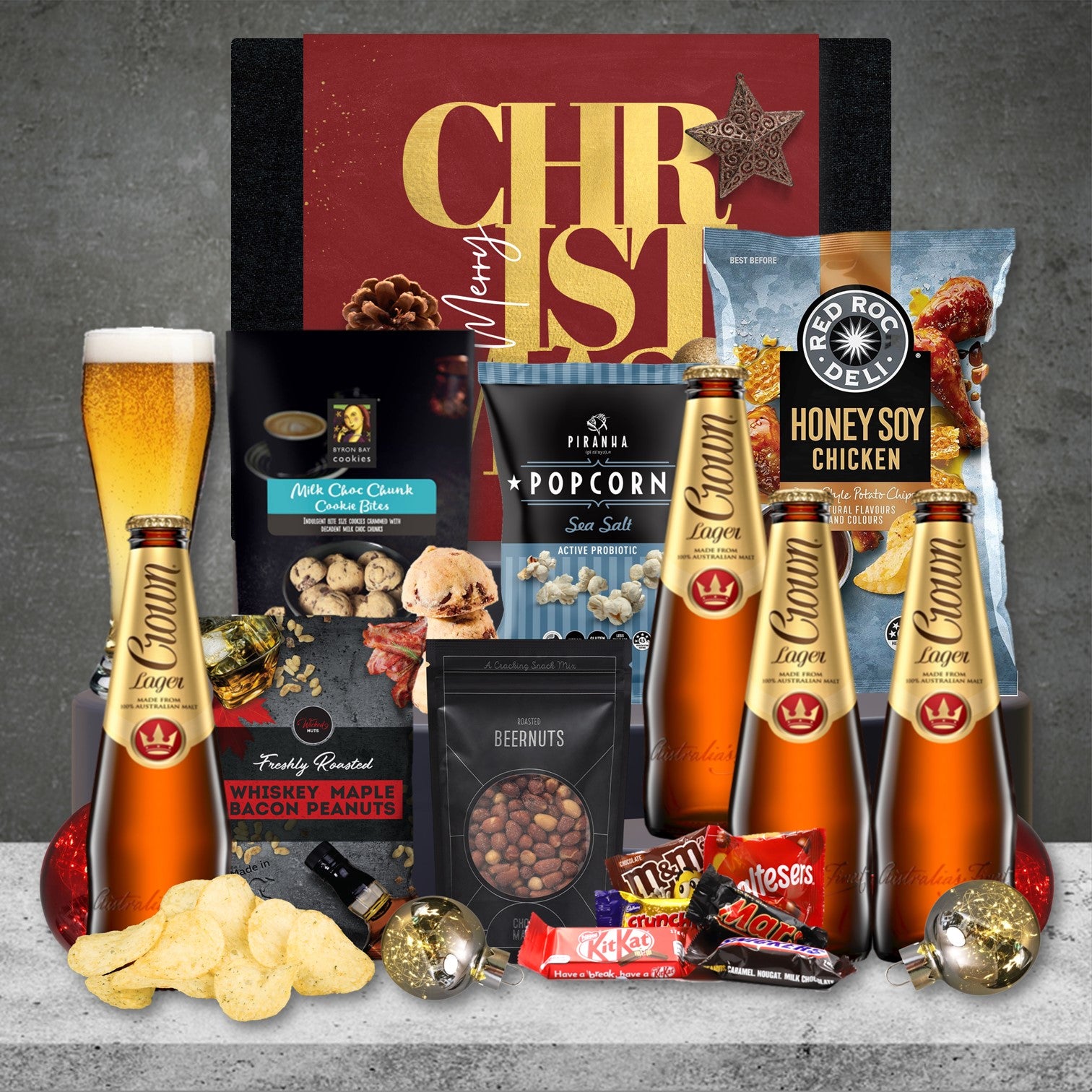 Beer Choice Christmas Hamper Featuring Crown Lager