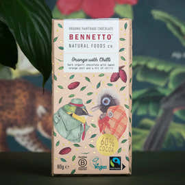 Bennetto Orange with Chilli Chocolate 100g