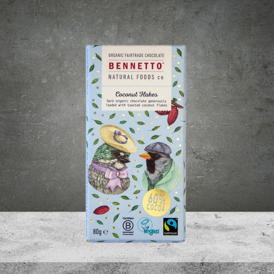 Bennetto Organic Cococnut Flakes 80g