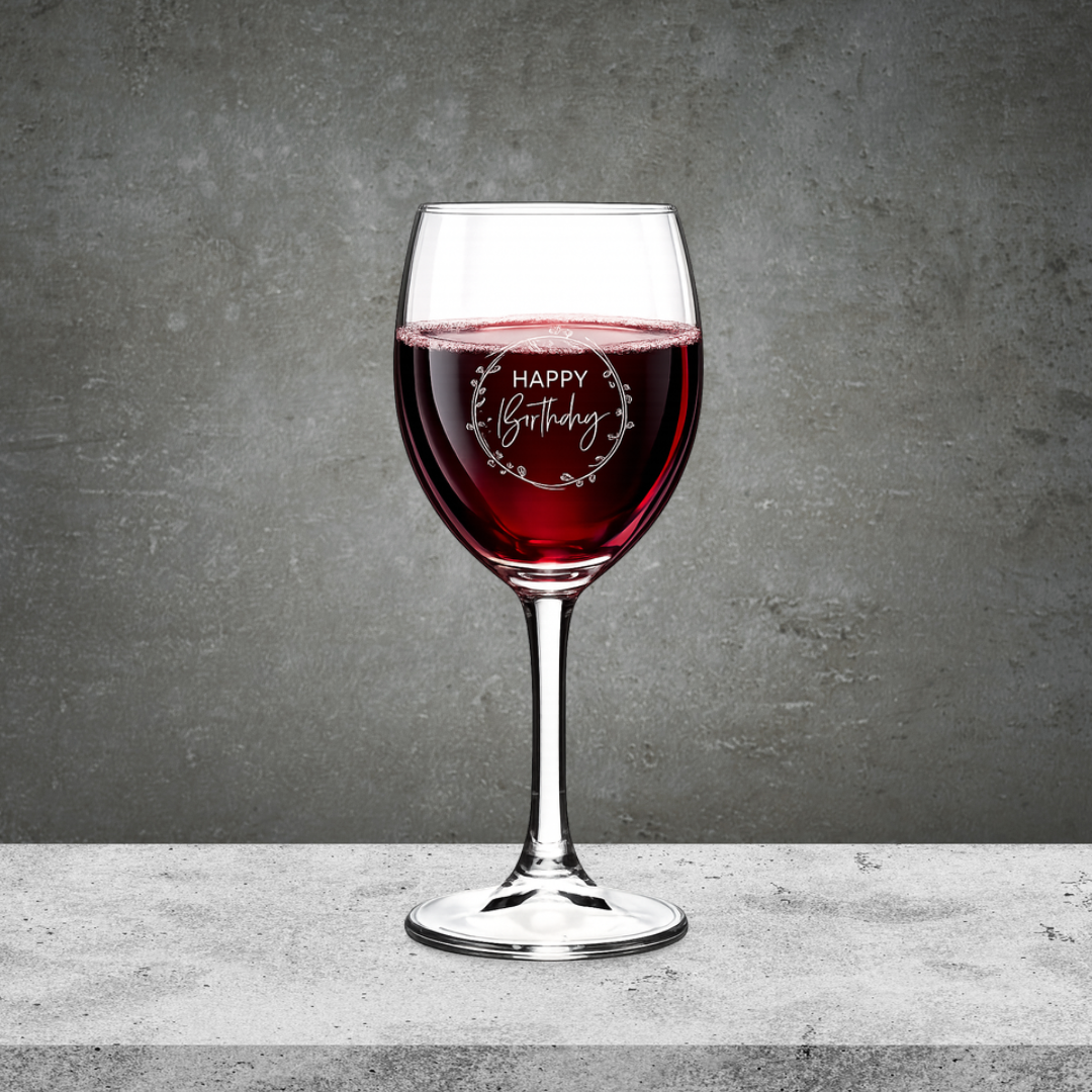 Birthday Wine Glass