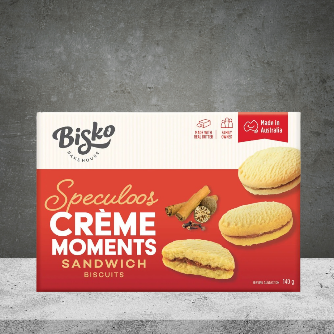 Bisko Speculoos Crème Sandwich Biscuits 140g