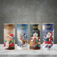 Bisko Traditional Short Breads Christmas Cylinder Tube 180g