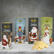 Bisko Traditional Shortbread Christmas Cylinder Tube 180g