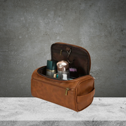 Brown Toiletry Bag