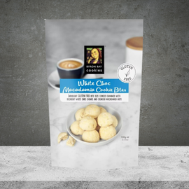 Byron Bay Cookies Gf White Choc Macadamia Bites Cookie Pouch 100g
