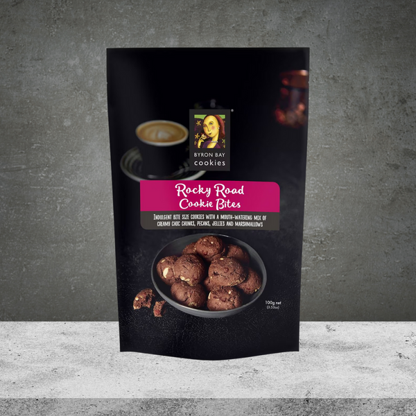 Byron Bay Cookies Rocky Road Bites Cookie Pouch 100g