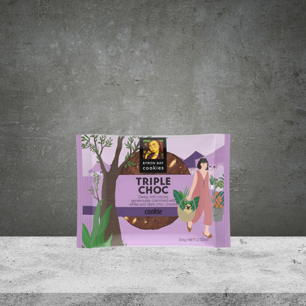 Byron Bay Cookies Triple Choc Fudge Café Cookie 60g