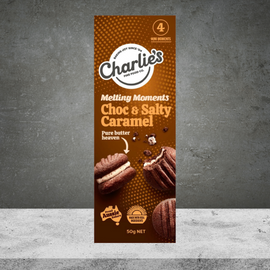 Charlies Fine Foods Chocolate & Salty Caramel Melting Moments 50g