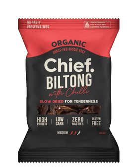Chief Nutrition Beef and Chilli Biltong 30g