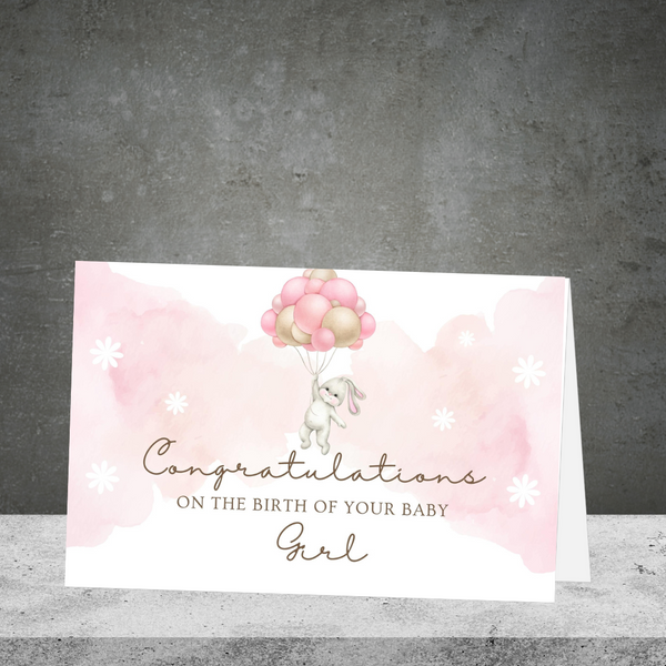 Congratulations Baby Girl Greeting Card