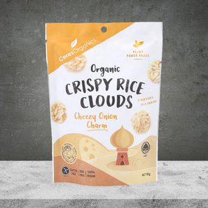 Ceres Organics Cheezy Onion Crispy Rice Clouds 50g