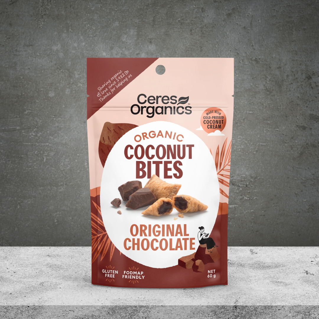 Ceres Organics Organic Coconut Bites Original Chocolate 60g