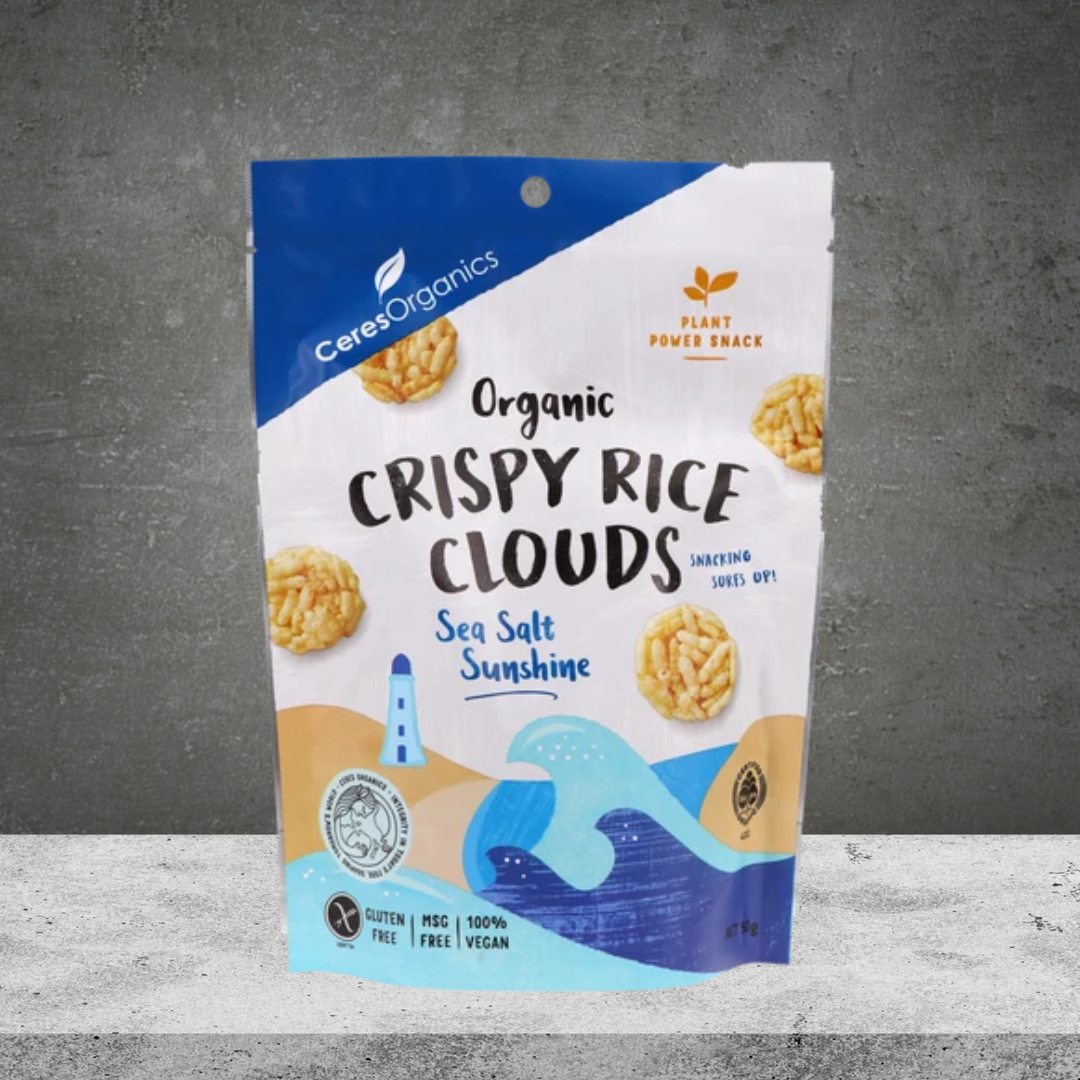 Ceres Organics Sea Salt Crispy Rice Clouds 50g