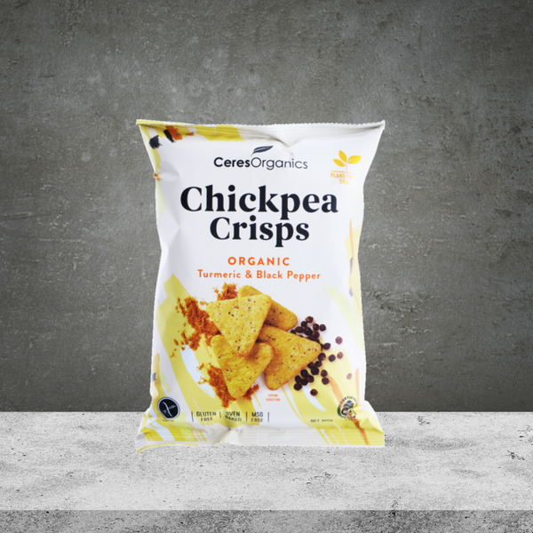 Ceres Organics Turmeric & Black Pepper Chickpea Crisps 100g