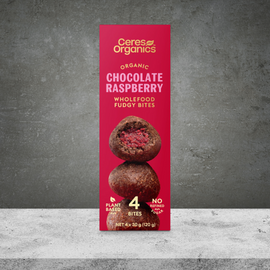 Ceres Organics Wholefood Fudgy Bites, Chocolate Raspberry 120g