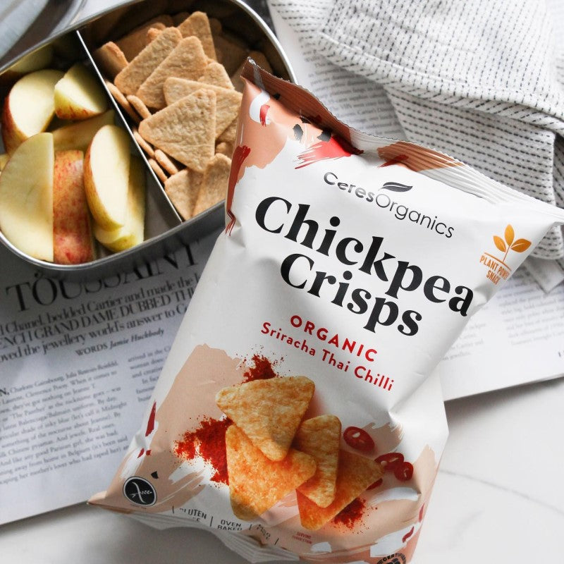 Ceres Organics Sriracha Chilli Chickpea Crisps 100g