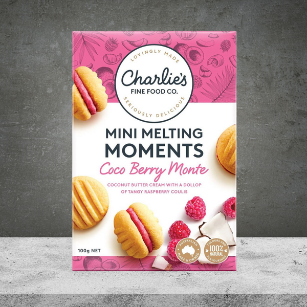 Charlie's Cookies Mini Melting Moments Coco Berry 100g