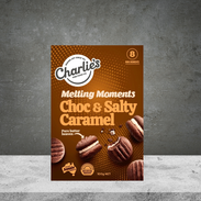 Charlie's Fine Foods Chocolate & Salty Caramel Melting Moments 100g