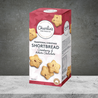 Charlie's Fine Foods Cranberry Shortbread Christmas 130g