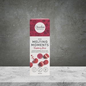 Charlie's Fine Foods Raspberry Bliss Mini Melting Moments 100g