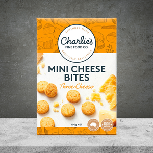 Charlie's Fine Foods Three Cheese Mini Cheese Bites 100g