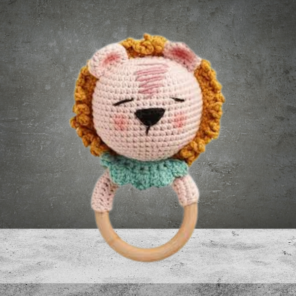 Chippi & Co Handmade Knitted Rattle Ring