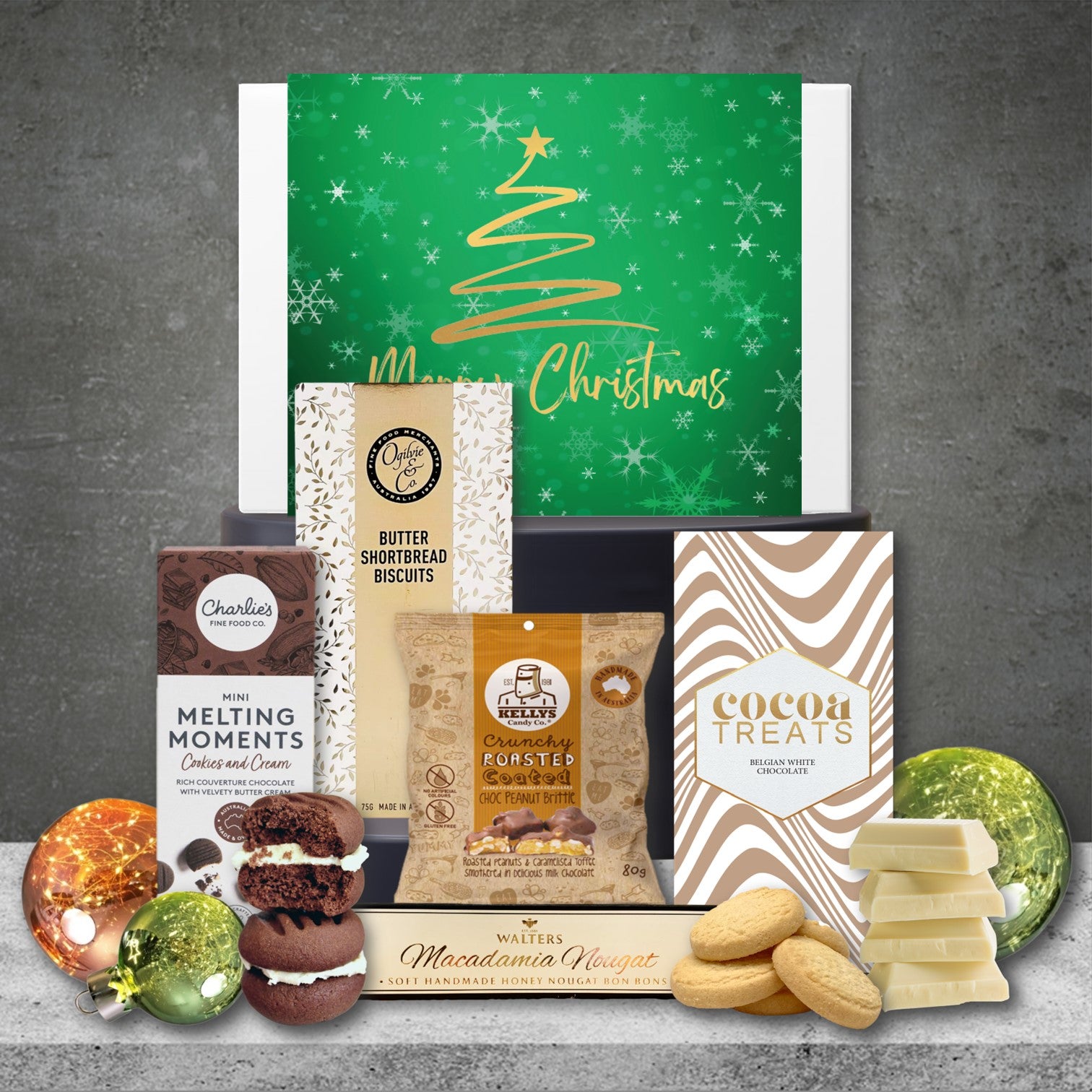 Chocolate & Cookies Christmas Hamper Featuring Image