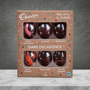 Chocolatier Decadent Dark Chocolate Easter Egg Selection 6 Pack 150g