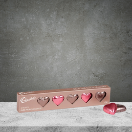 Chocolatier Pink & Mocha Valentine's Hearts 45g