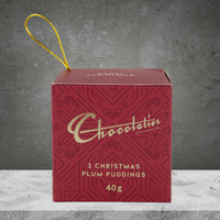 Chocolatier Red Christmas Gift Cube 40g