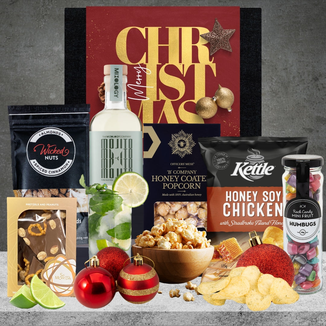 Christmas Cocktail Hamper For Her with Mojito 