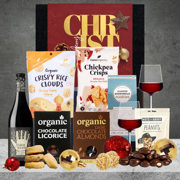 Christmas Organic Nibbles with Shiraz Featured Image