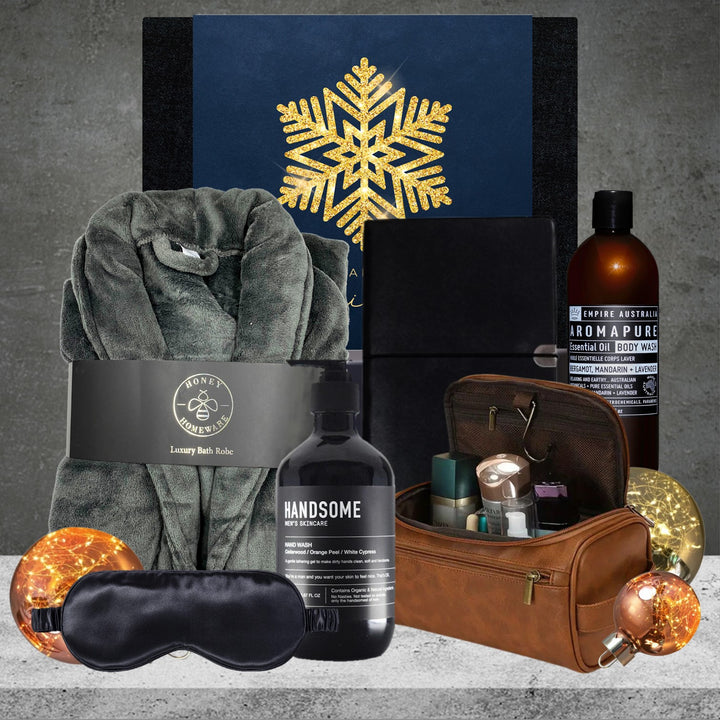 Christmas Pamper Hamper For Him Grey