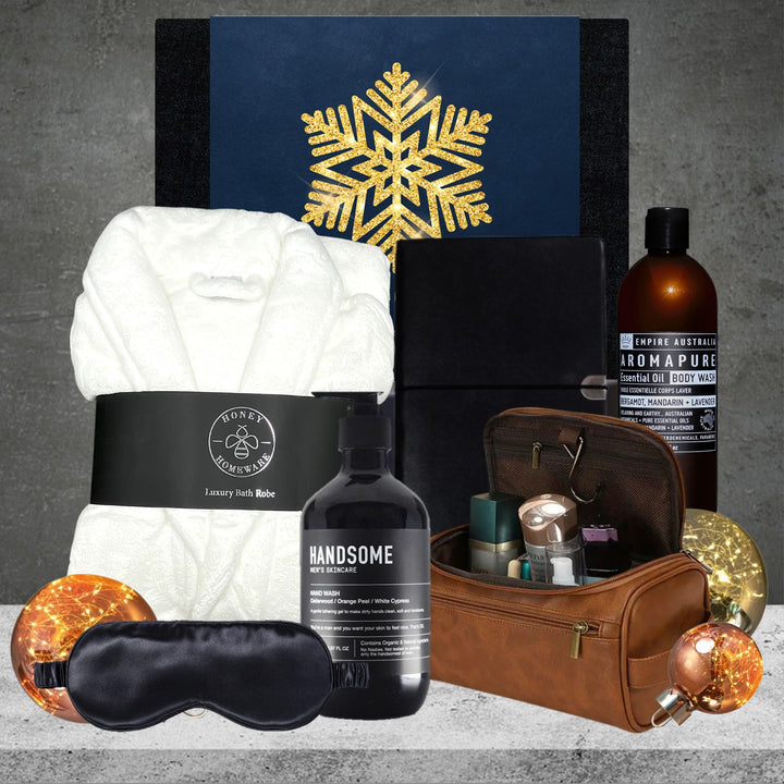 Christmas Pamper Hamper For Him White