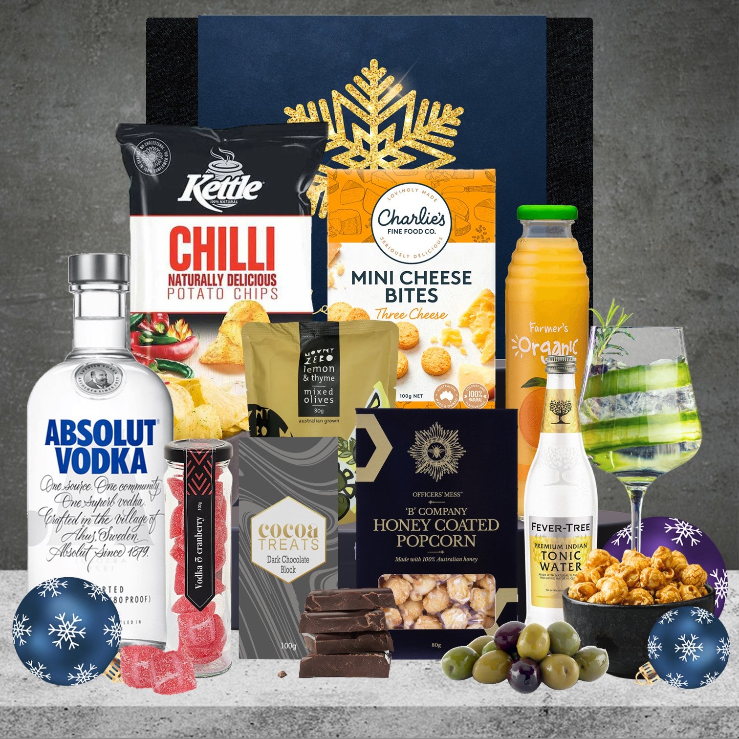 Christmas Sprits Hamper Featuring Absolut Vodka