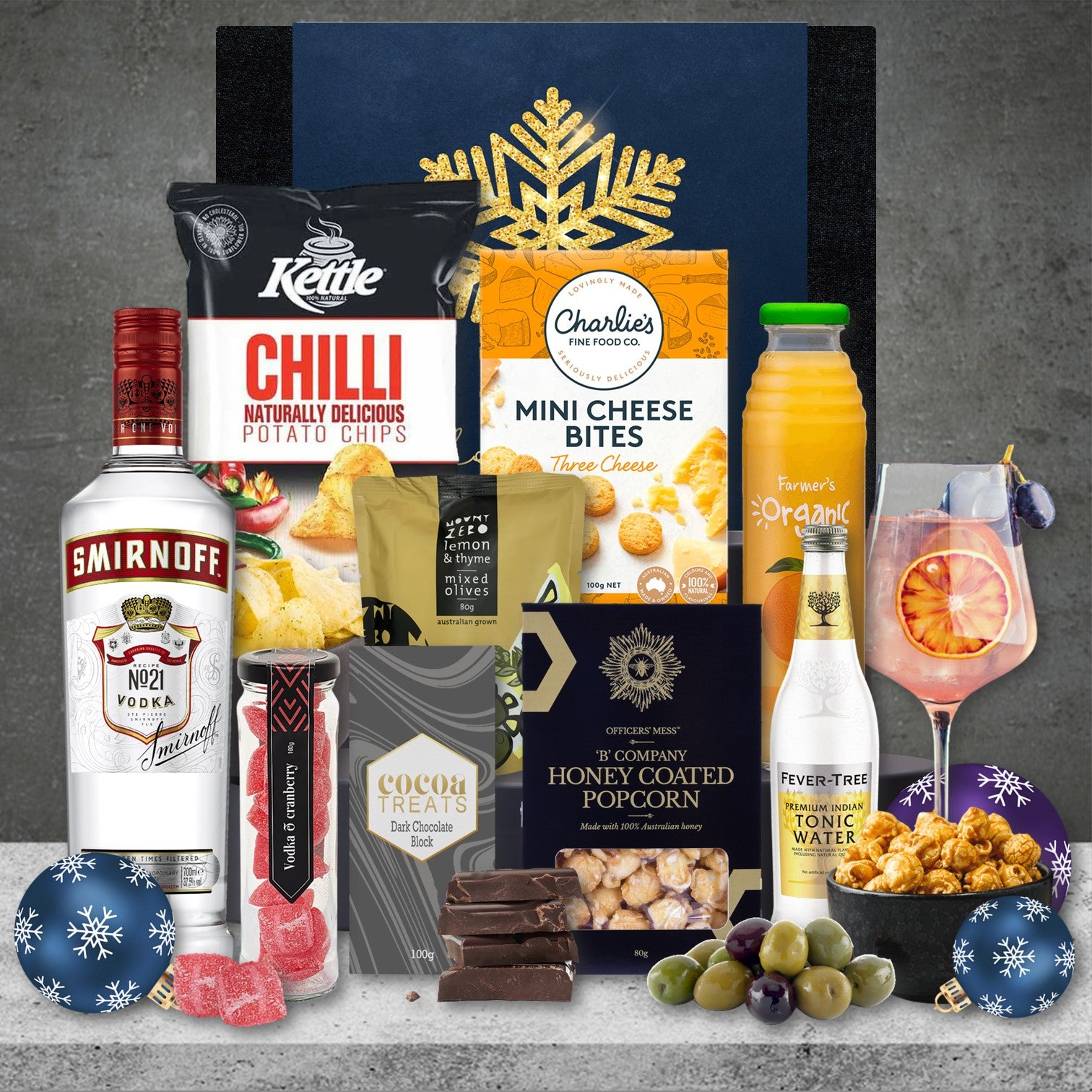 Christmas Sprits Hamper Featuring Smirnoff Vodka