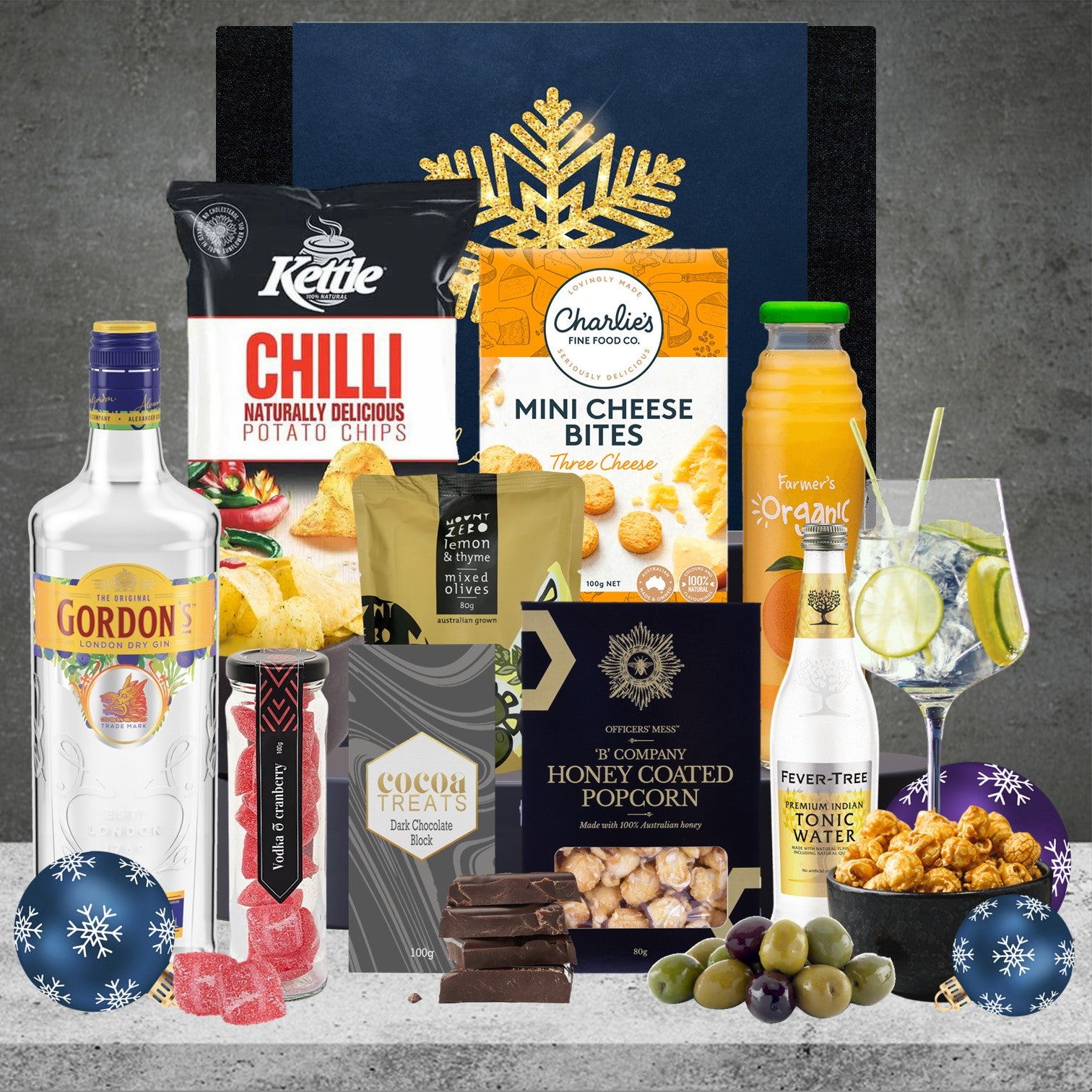 Christmas Sprits Hamper Featuring Gordan Gin