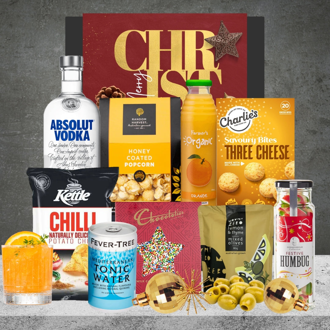Christmas Sprits Hamper with Absolut Vodka 700ml