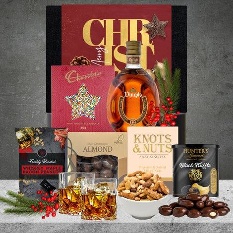 Christmas Whisky & Snack Hamper Dimple