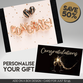 Congrats Balloons Sleeve + Card Bundle