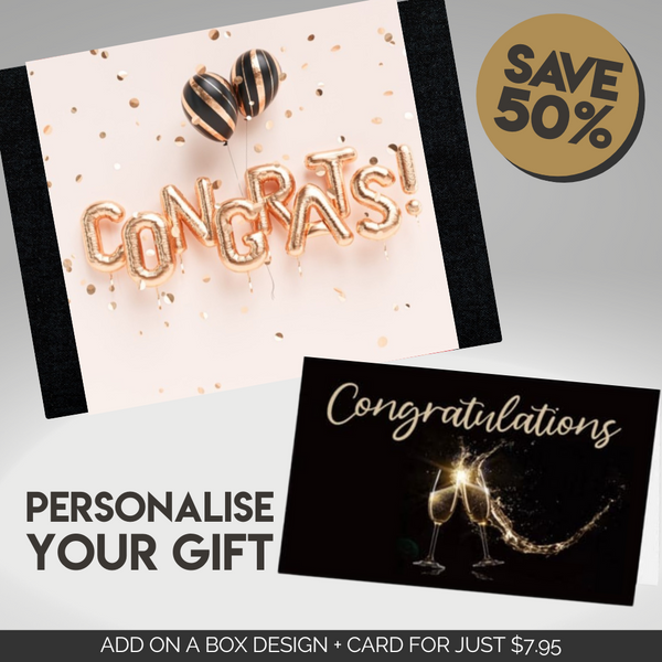 Congrats Balloons Sleeve + Card Bundle