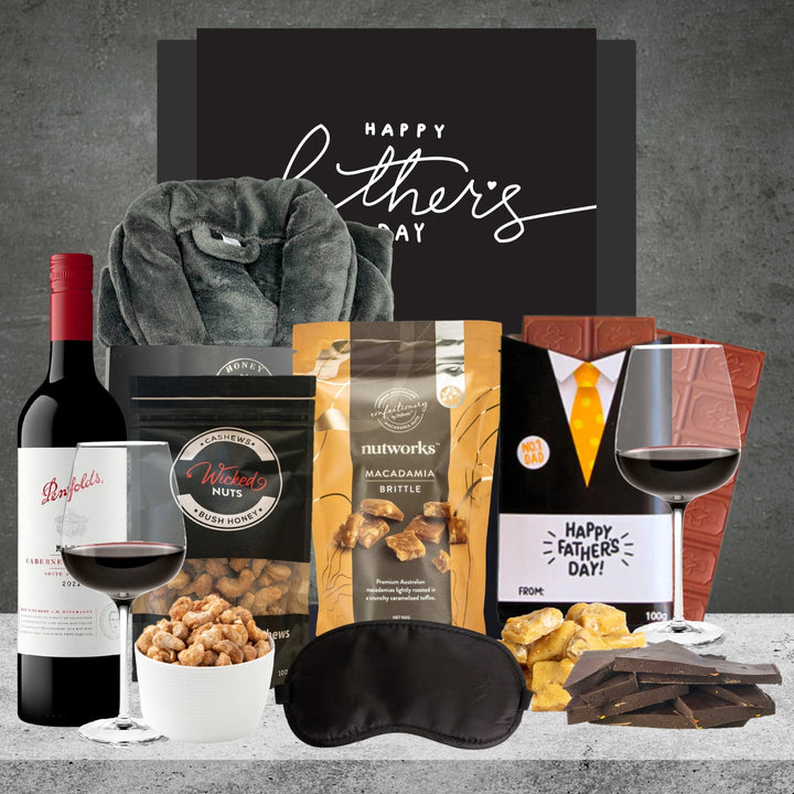 Dad's Relax & Indulge Hamper with black robe