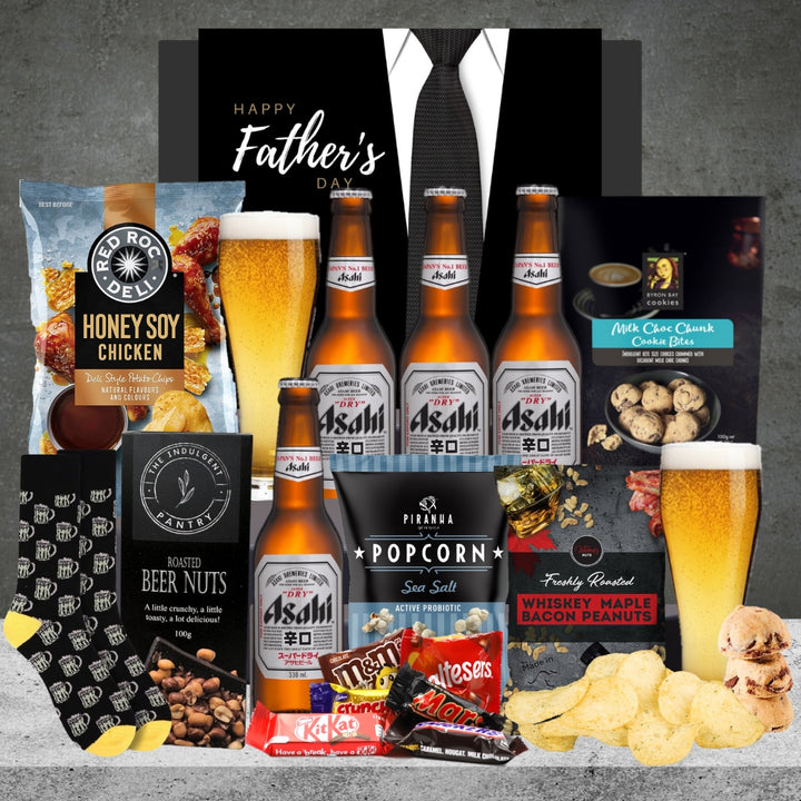 Dad's The Best Hamper with Asahi four bottles