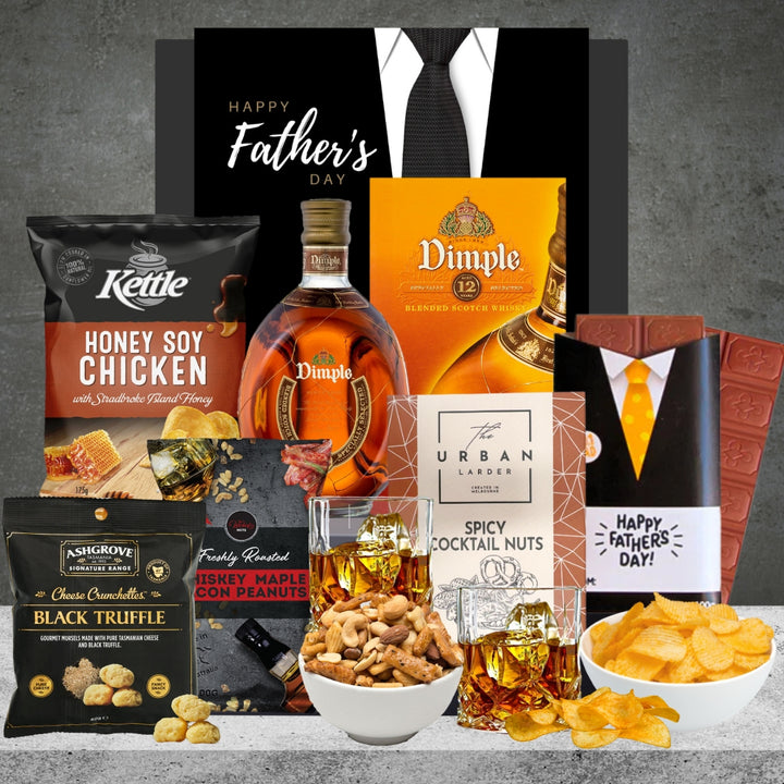 Dad's Whisky & Snack Hamper with dimple 700ml