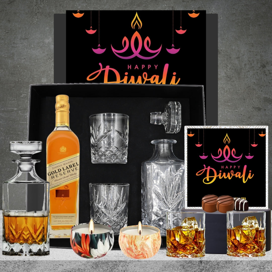 Diwali Johnnie Gold Decanter Hamper Featured Image