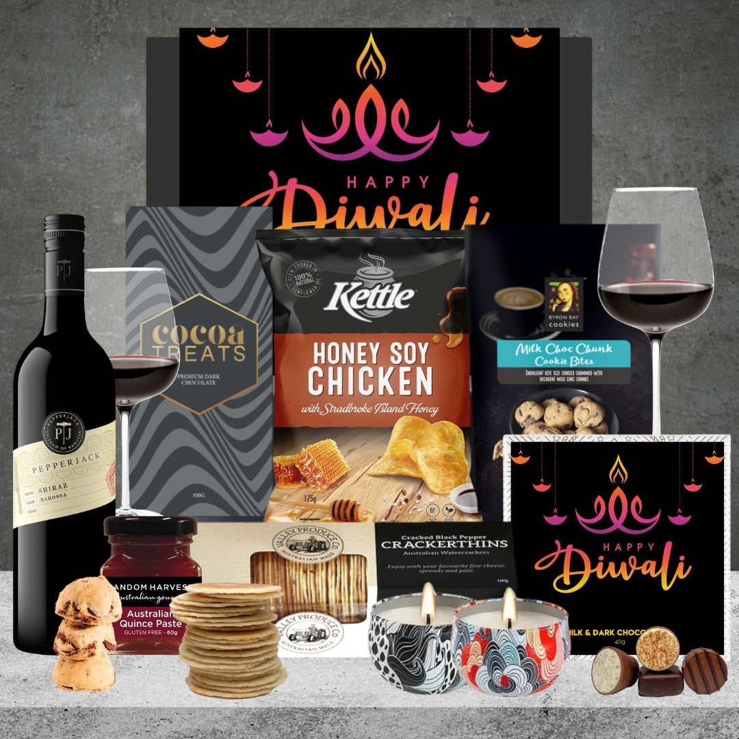 Diwali Pepperjack Shiraz Hamper Featured Image