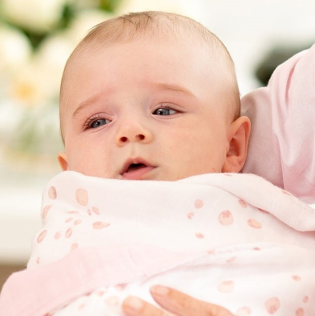 Dusty Pink Little Bamboo Muslin Blanket