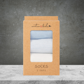 Emotion & Kids Blue Classic Socks 3 Pack