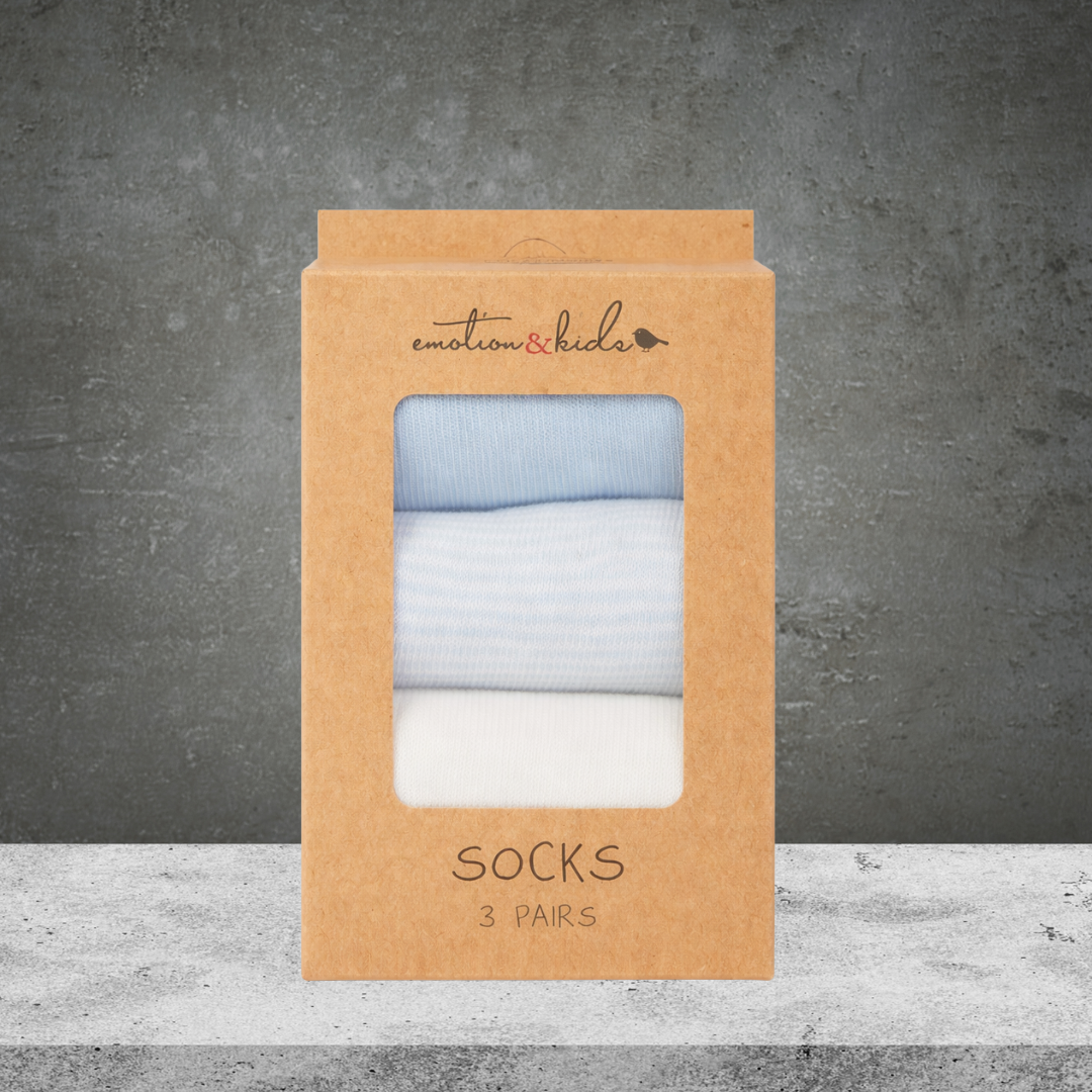 Emotion & Kids Blue Classic Socks 3 Pack