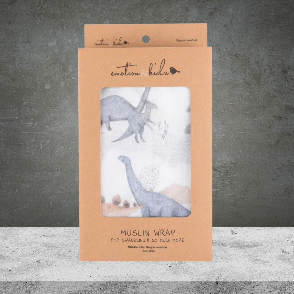 Emotion & Kids Dinosaurs Adventure Muslin Wrap